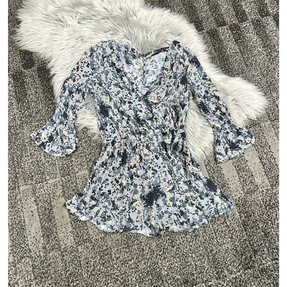 Free People Viscose All The Right Ruffles Romper Size Small - Picture 3 of 7